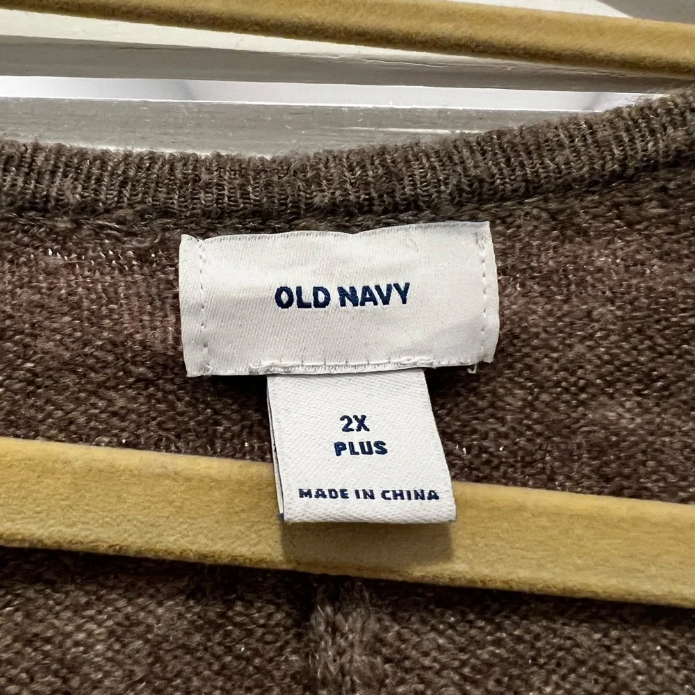 Old Navy Long Cozy Light Brown Cardigan 2X - Picture 5 of 5